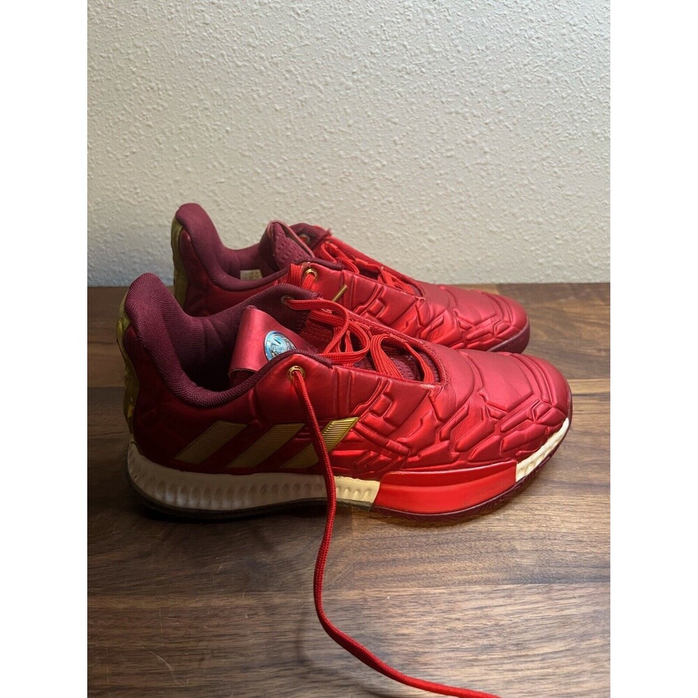 Adidas James Harden Vol. 3 Marvel Iron Man Marvel Youth Size 5.5 Red